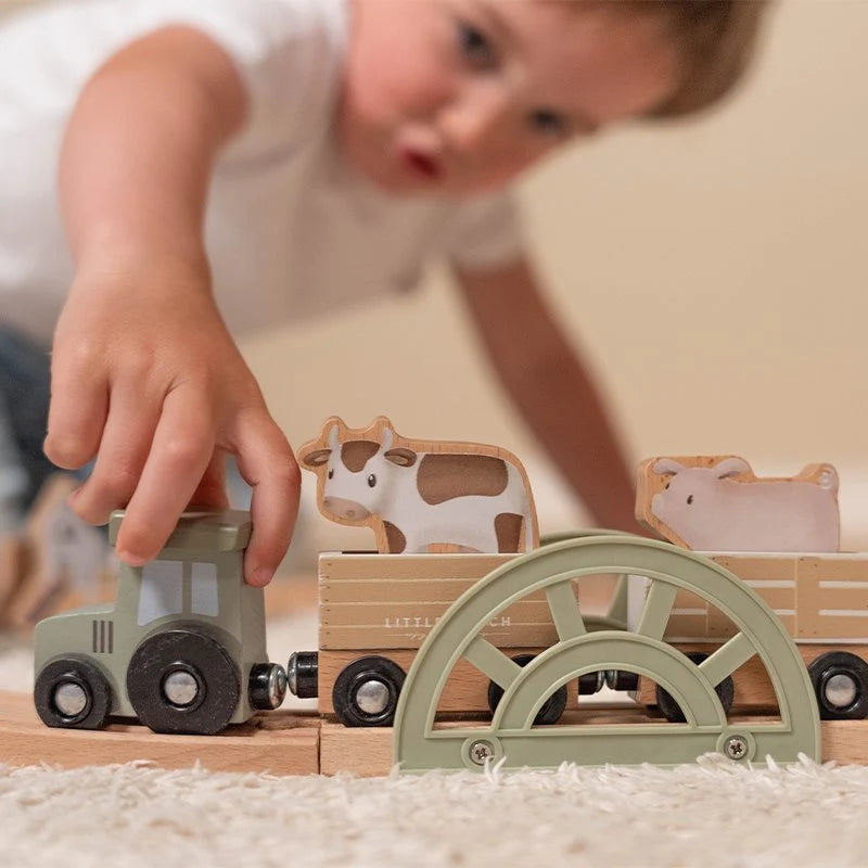 Wooden Train Track Little Farm Fsc