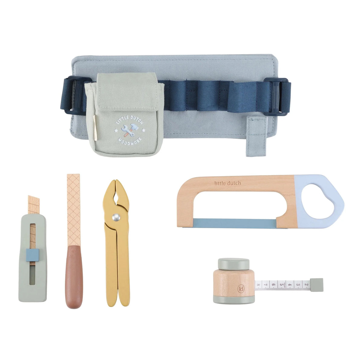 Little Dutch Tool Belt with Wooden Tools
