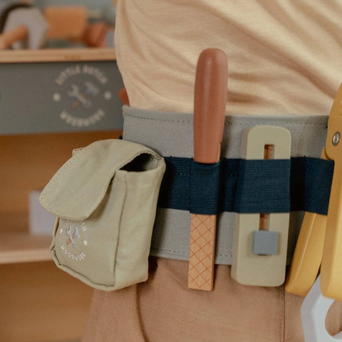 Little Dutch Tool Belt with Wooden Tools