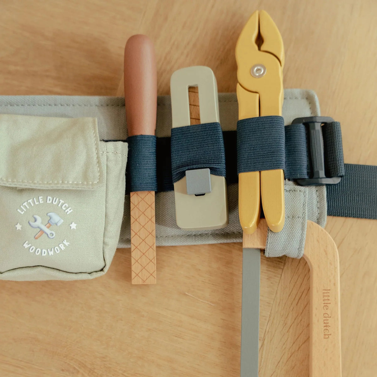 Little Dutch Tool Belt with Wooden Tools