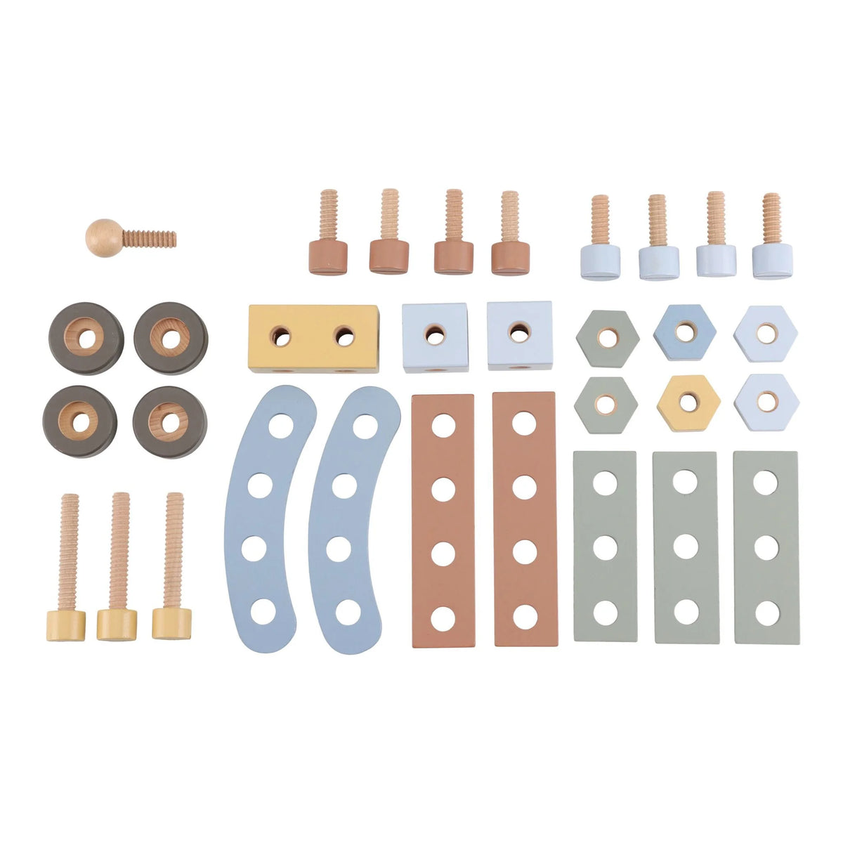 Little Dutch Wooden Toy Workbench & Accessories – Blue