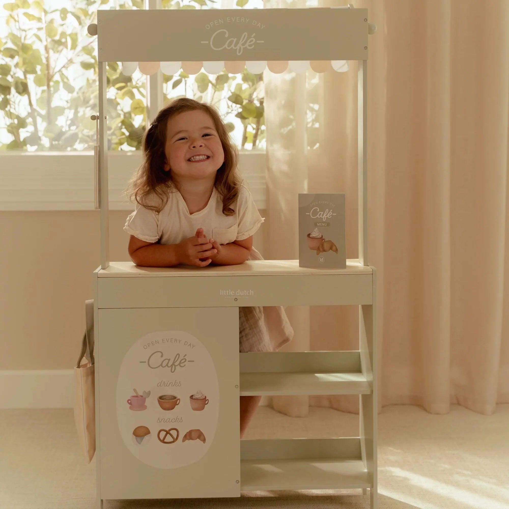Little Dutch Wooden Market Stall – FSC Wooden Pretend Play Shop