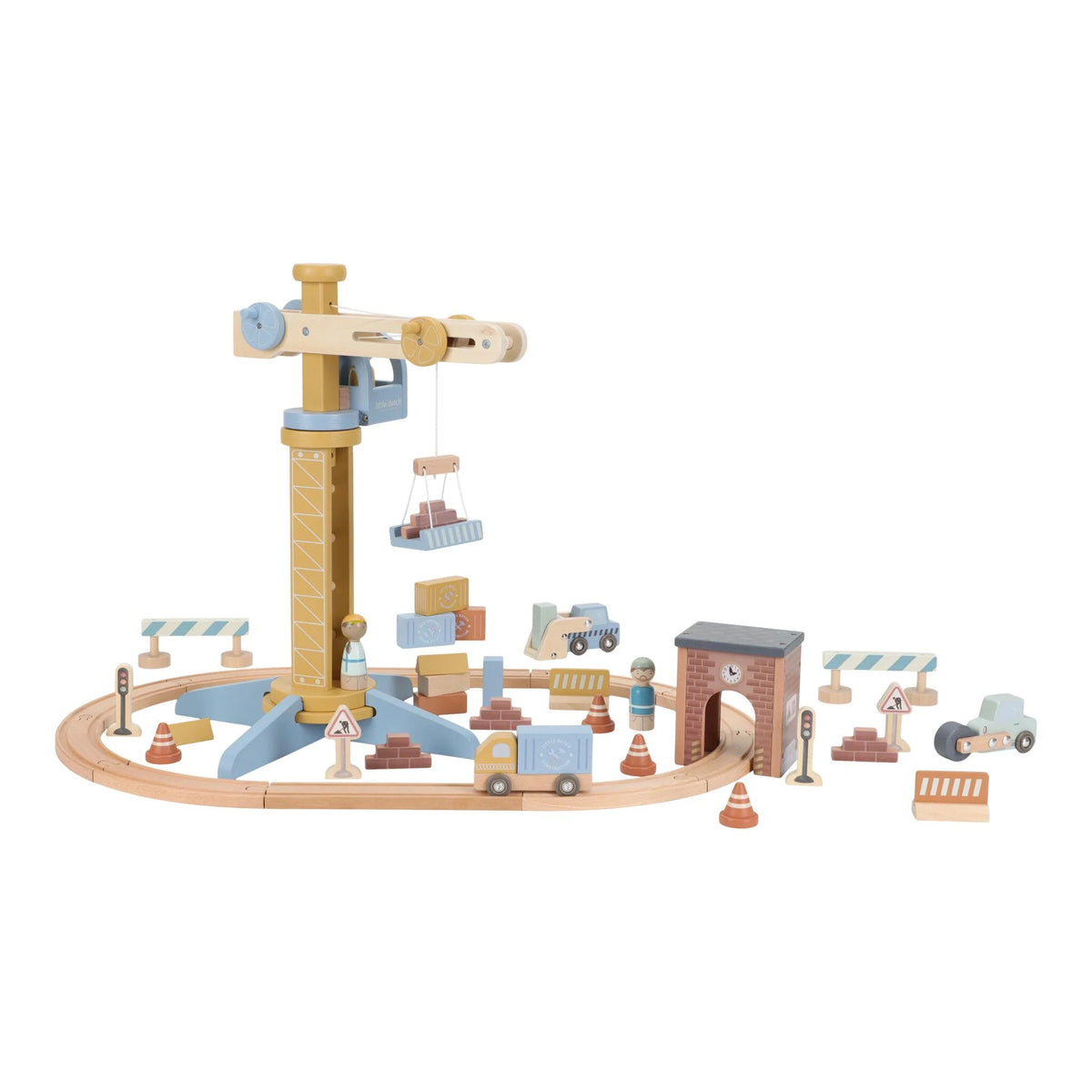 Little Dutch Crane Set With Train Track Fsc