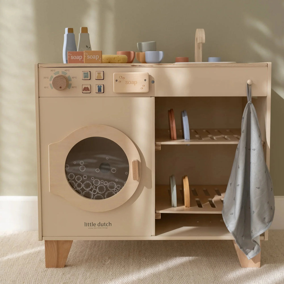 Little Dutch Wooden washing machine FSC Limited Edition