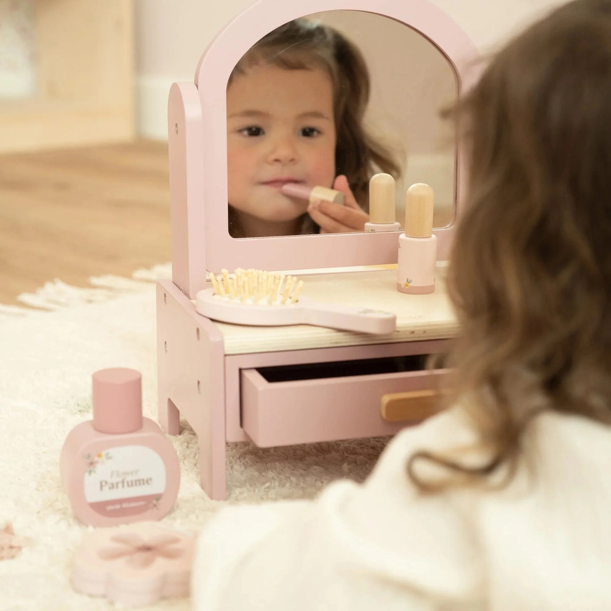 Little Dutch Wooden Vanity Table – Pink