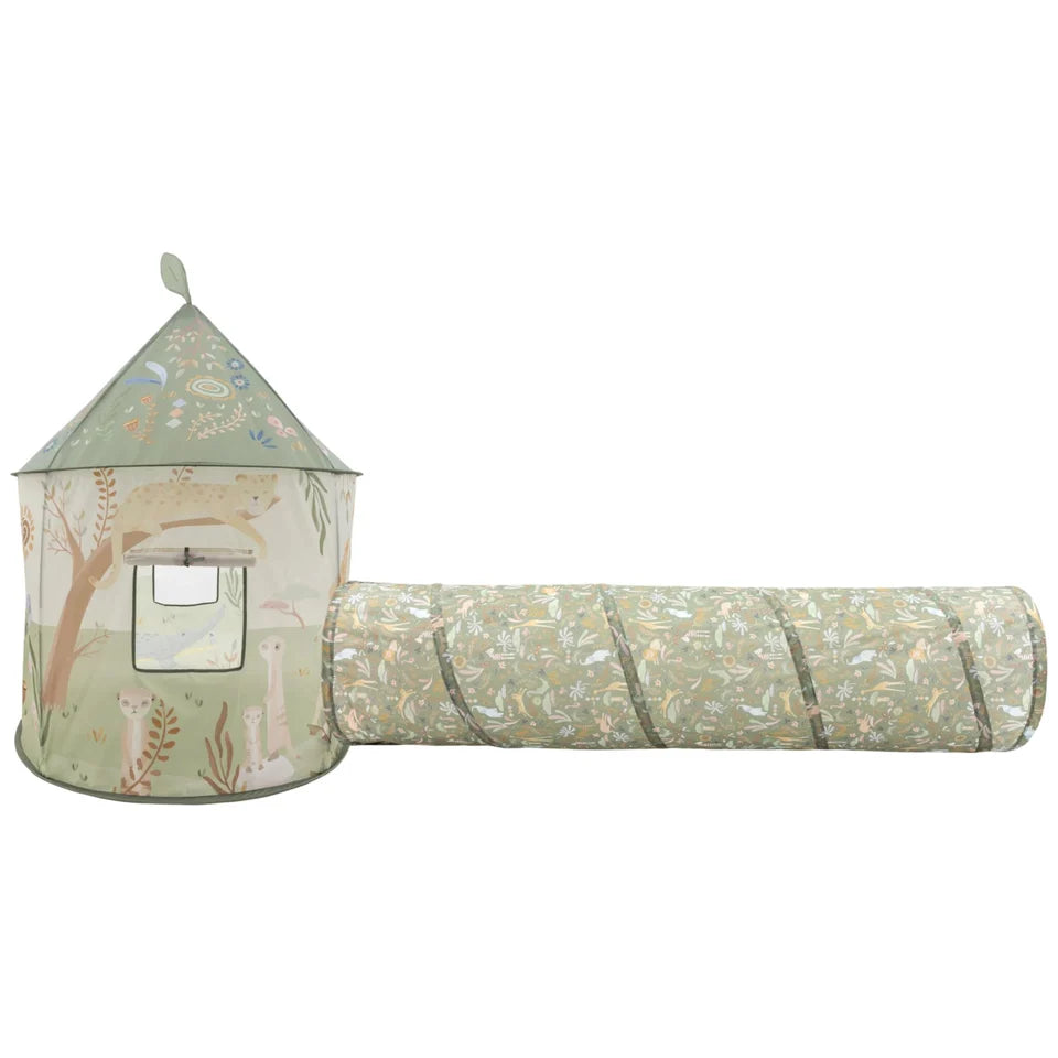 Little Dutch Safari Tent With Play Tunnel