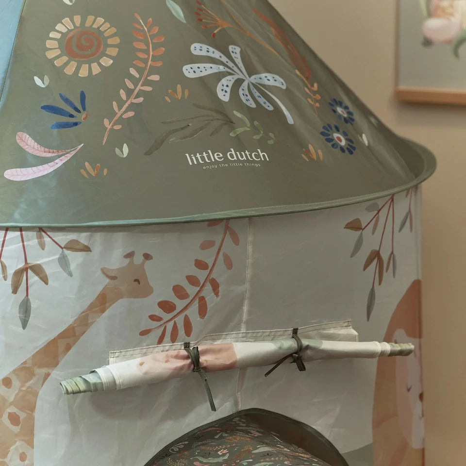 Little Dutch Safari Tent With Play Tunnel