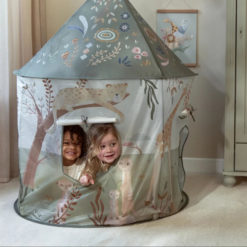 Little Dutch Safari Tent With Play Tunnel