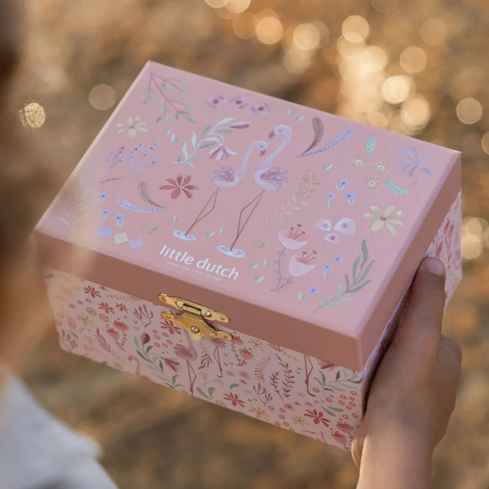 Little Dutch Musical Jewellery Box Flamingo - Safari