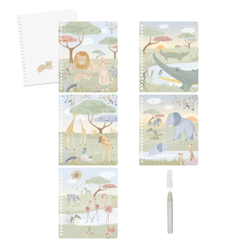 Little Dutch Water Magic Book - Safari Rosa