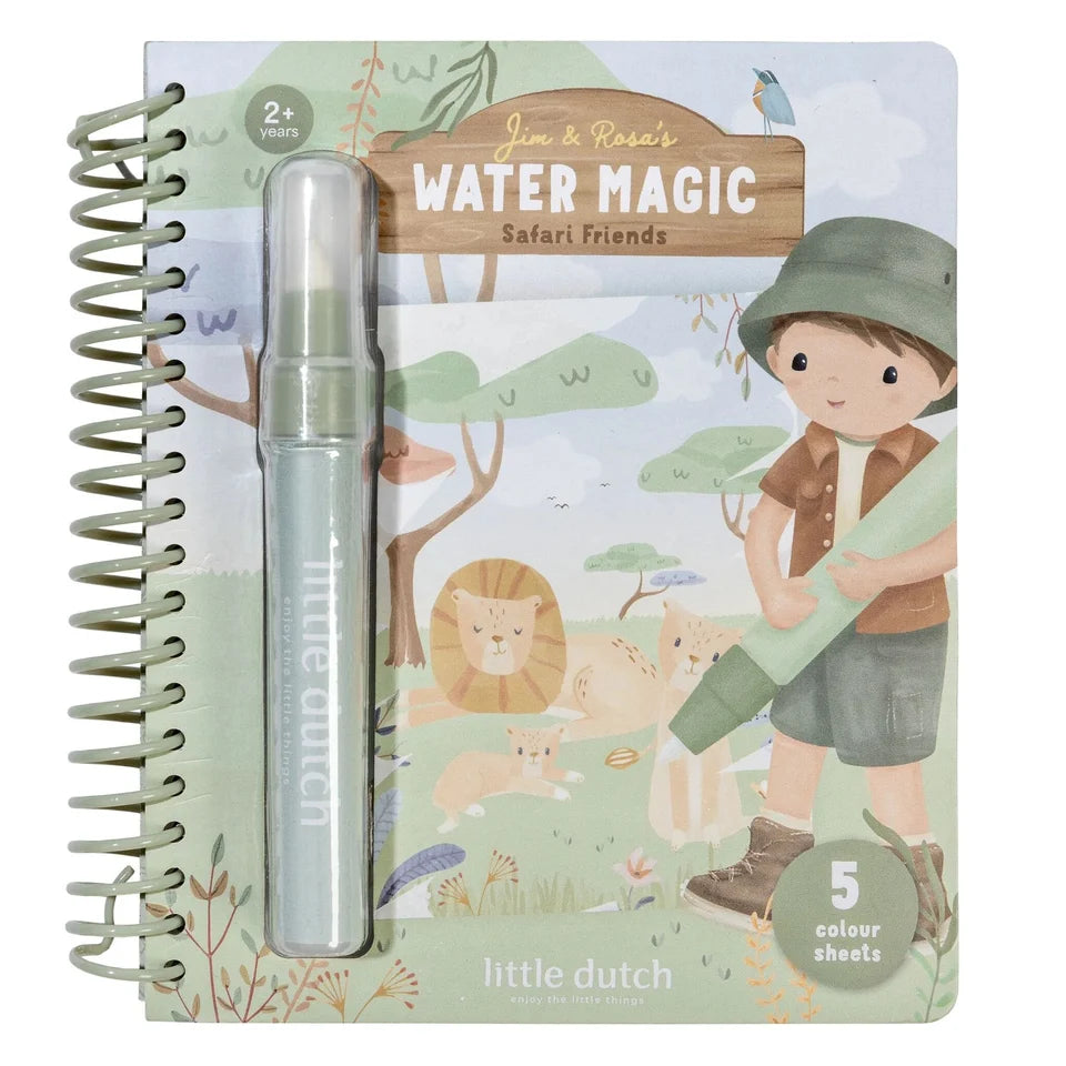 Little Dutch Water Magic Book - Safari Rosa