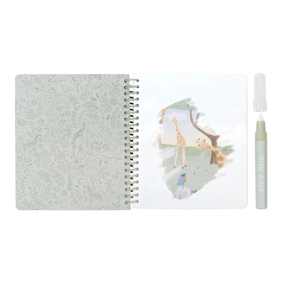 Little Dutch Water Magic Book - Safari Rosa