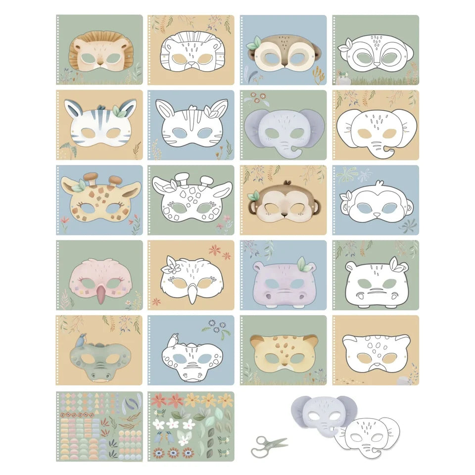 Little Dutch Mask Book – Safari Friends