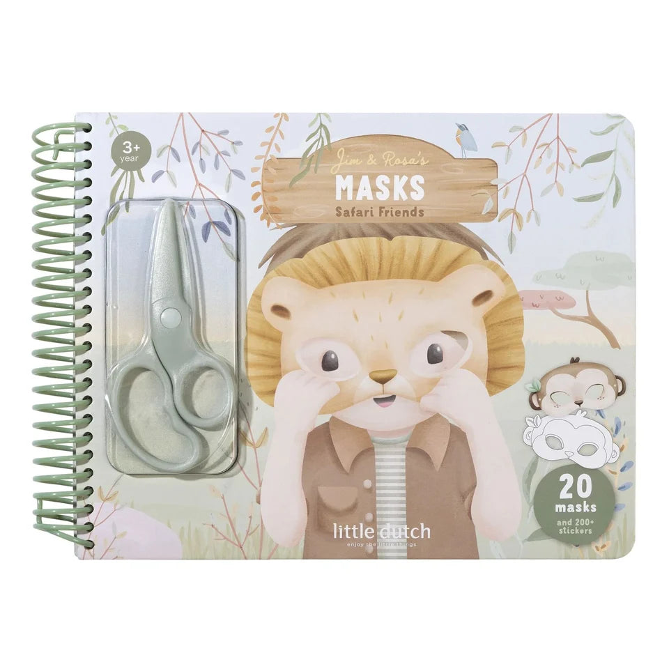 Little Dutch Mask Book – Safari Friends