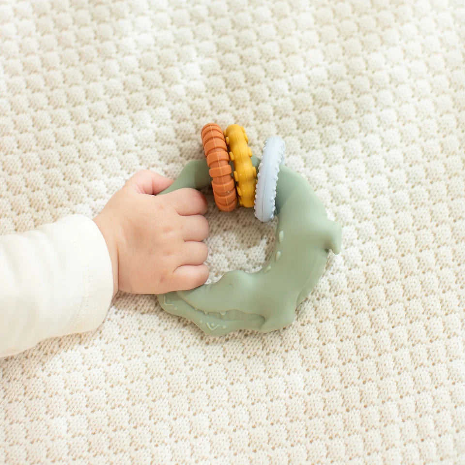 Little Dutch Crocodile Teether – Safari Friends