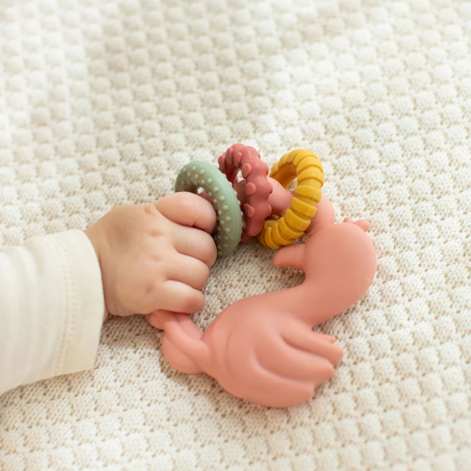 Little Dutch Flamingo Teether – Safari Friends