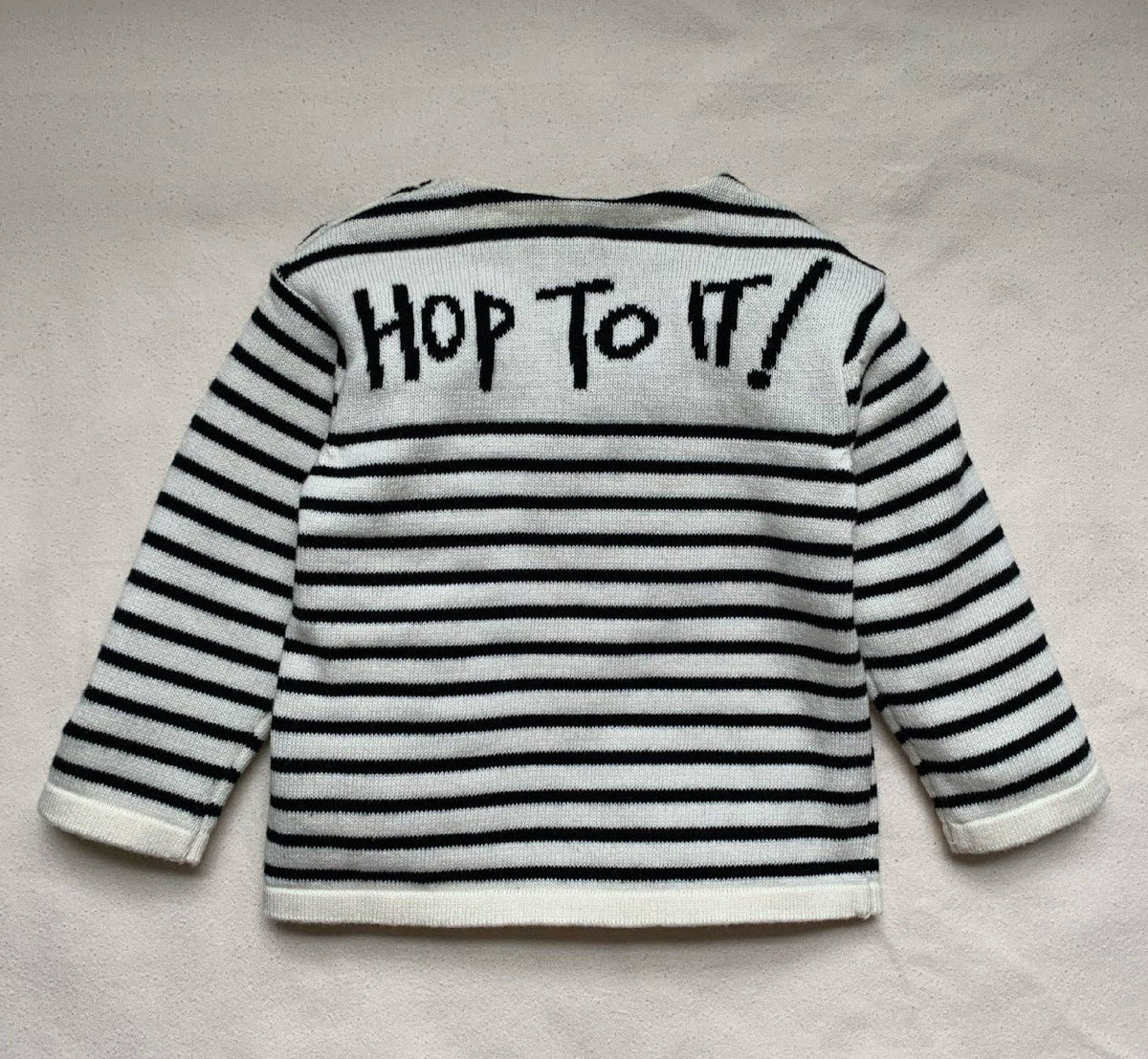 Fable & Bear Hop To It Organic Cotton Bunny Jumper