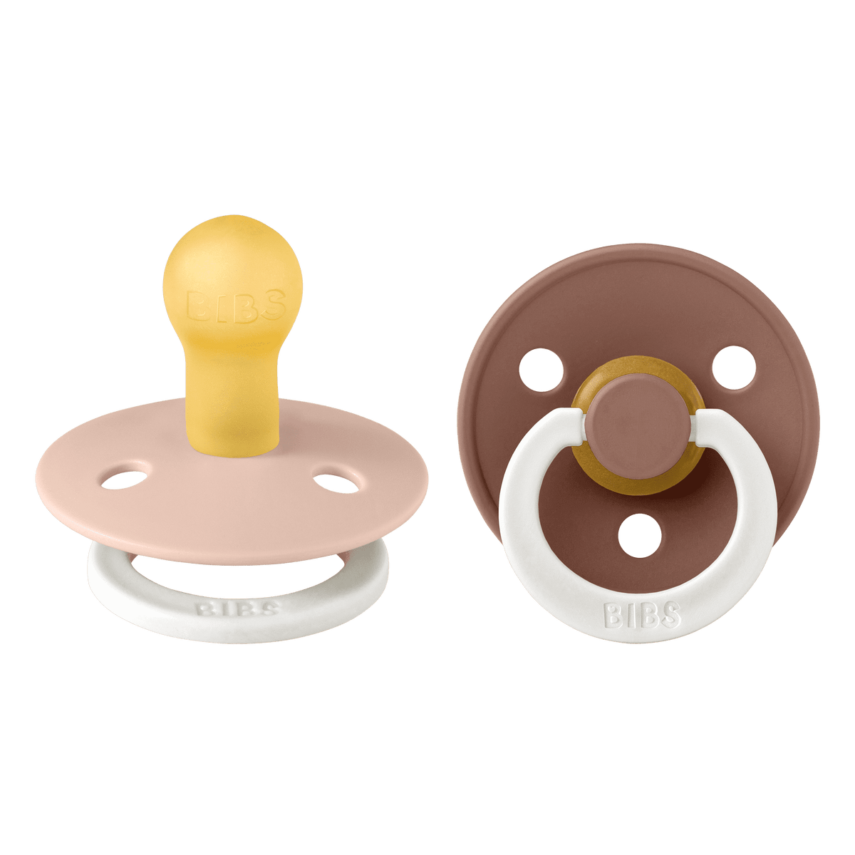BIBS Colour GLOW 2 Pack – Blush GLOW/Woodchuck GLOW