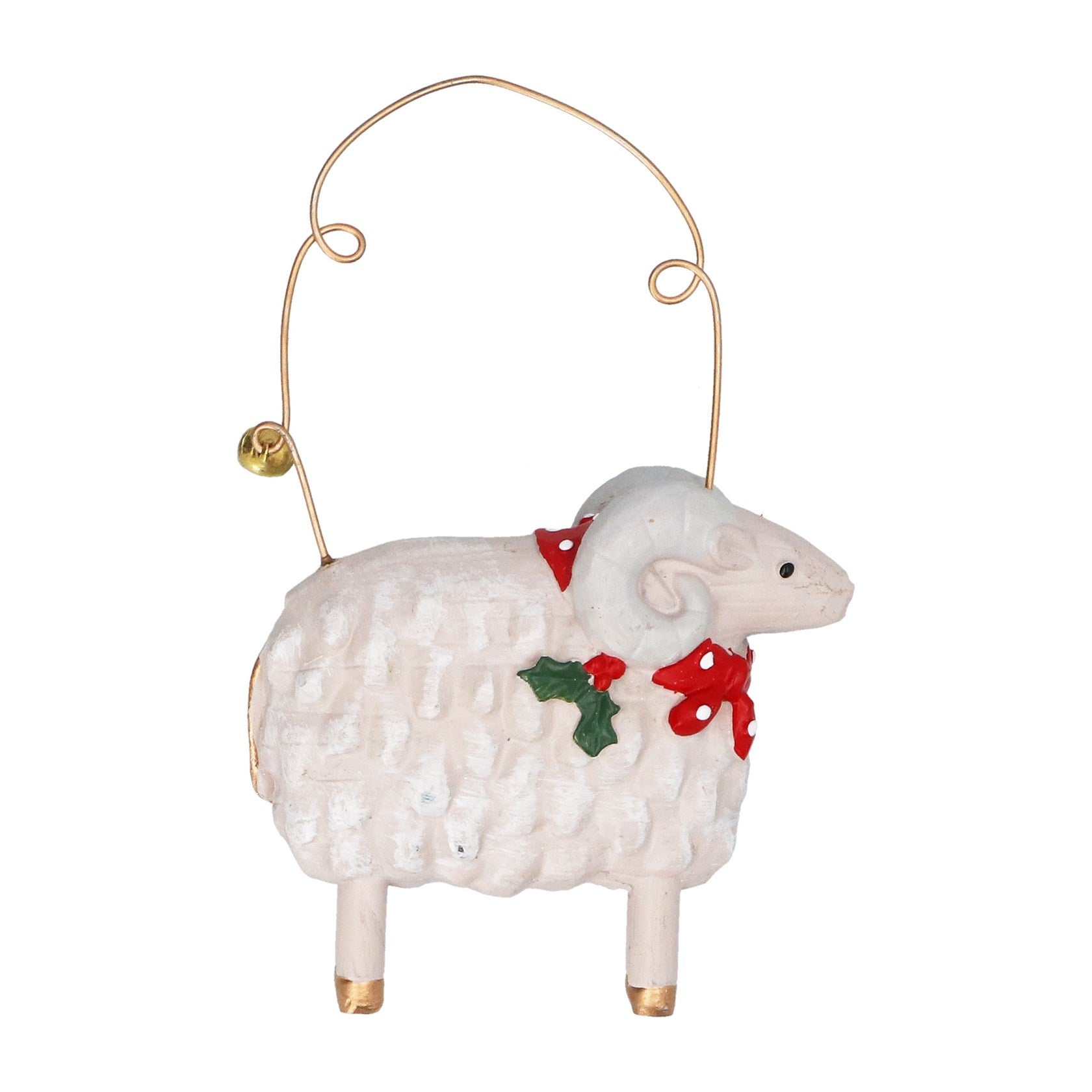 Gisela Graham Ram with Scarf Christmas Decoration – 7cm