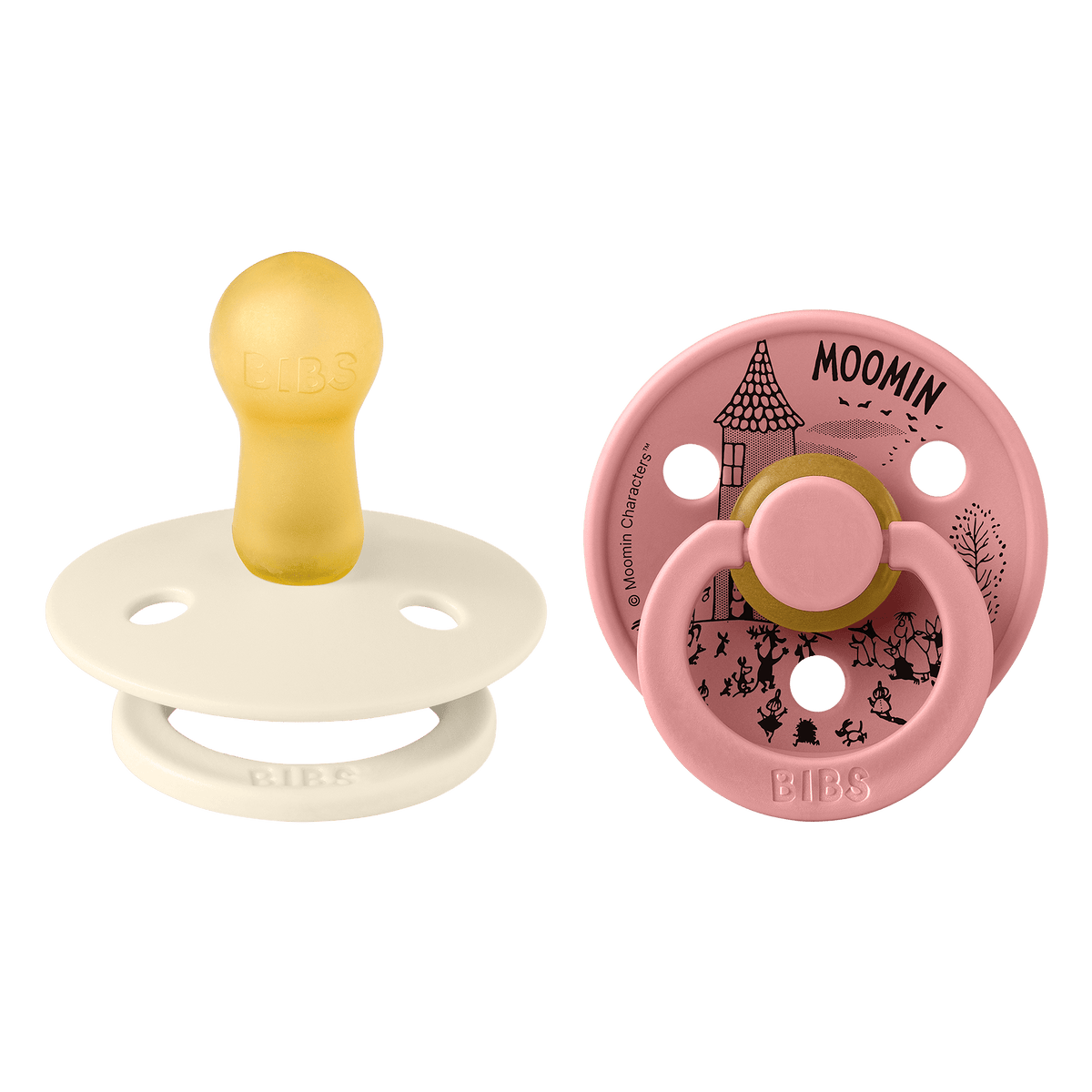 BIBS x Moomin Colour Little My 2 Pack Ivory/Dusty Pink