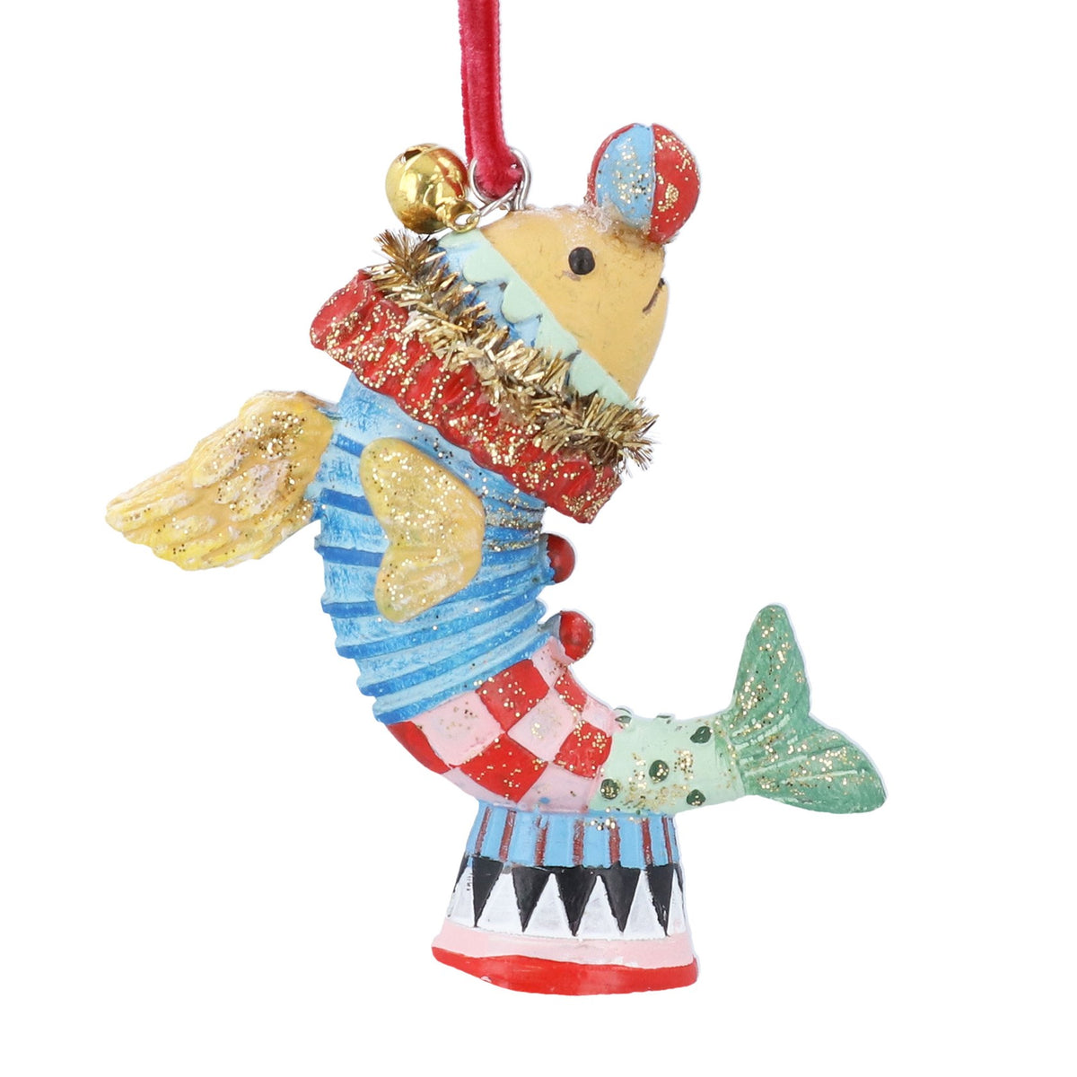 Glitter Circus Fish Decoration