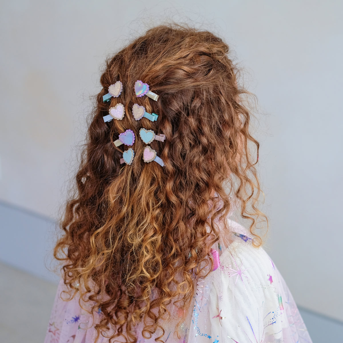 Scalloped Heart Salon Hair Clips