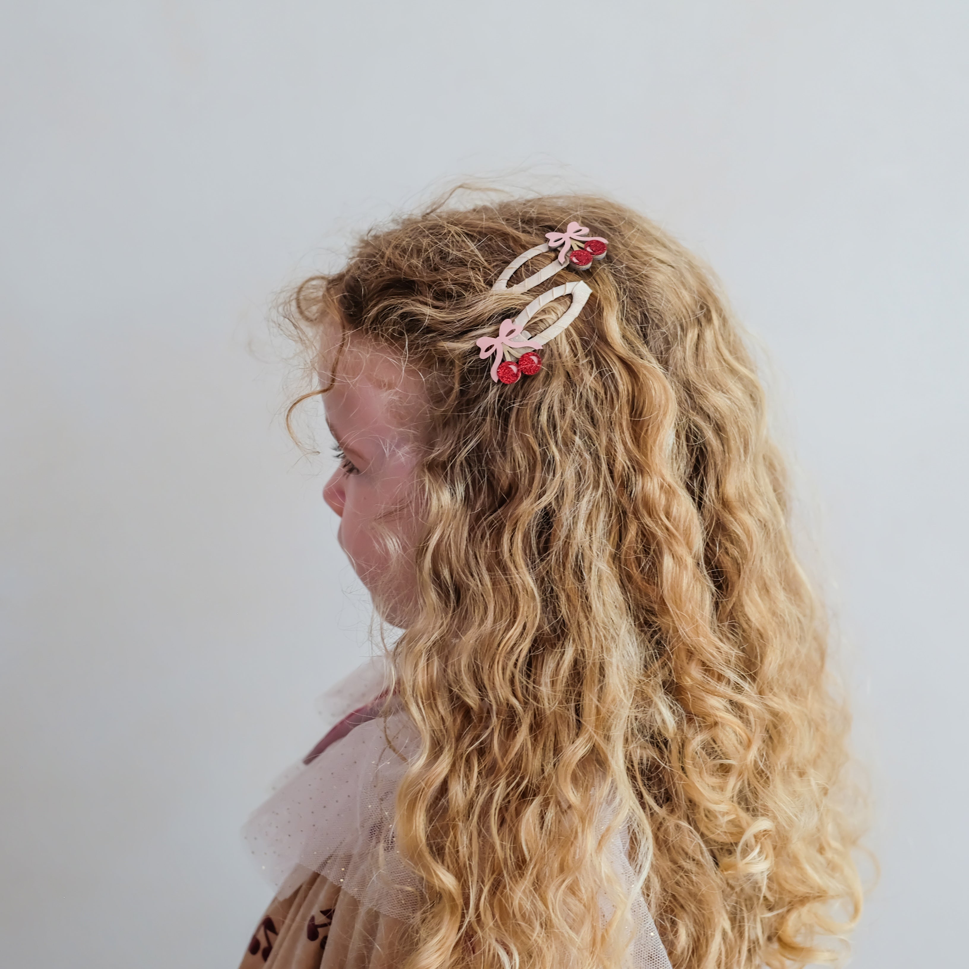 Fancy Cherries Hair Clips