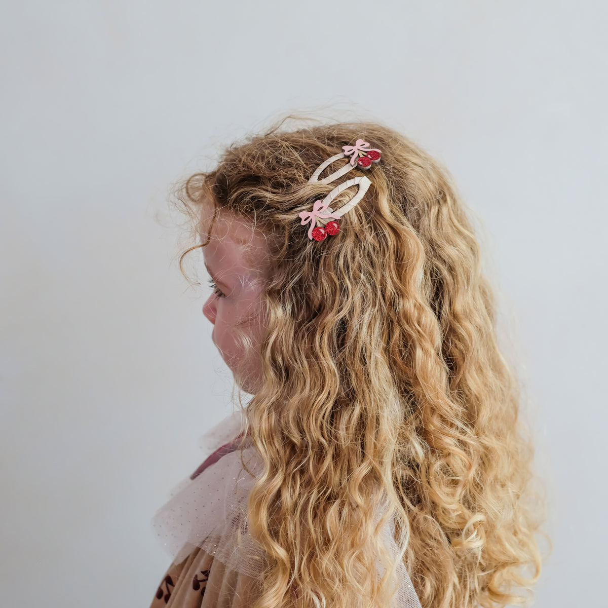 Fancy Cherries Hair Clips