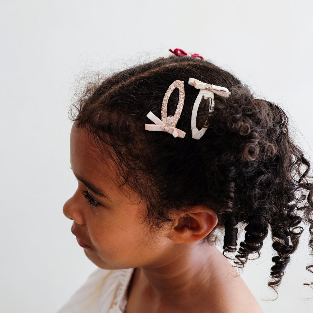 Skinny Velvet Bow Hair Clips