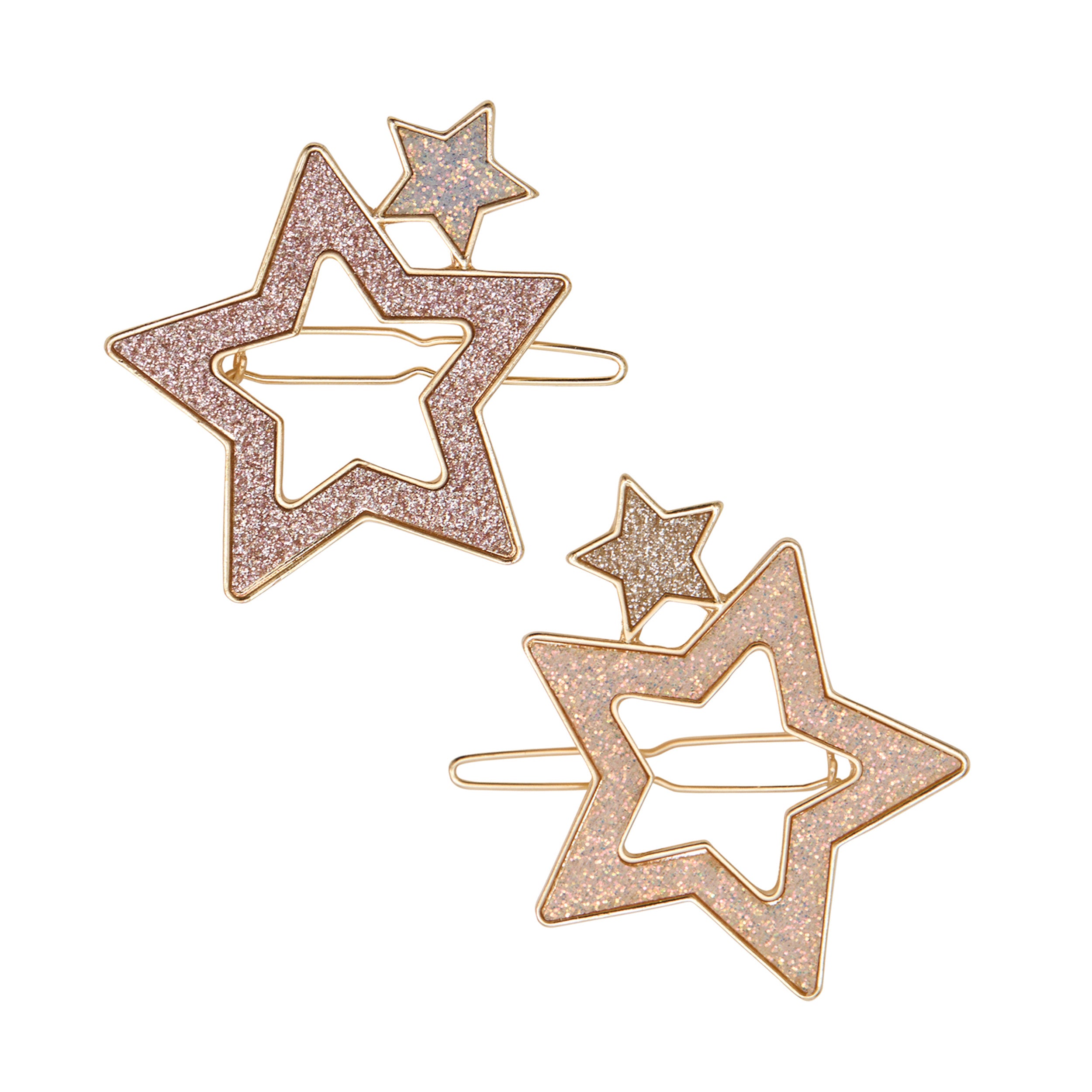 Super Sparkle Star Snap Hair Clips