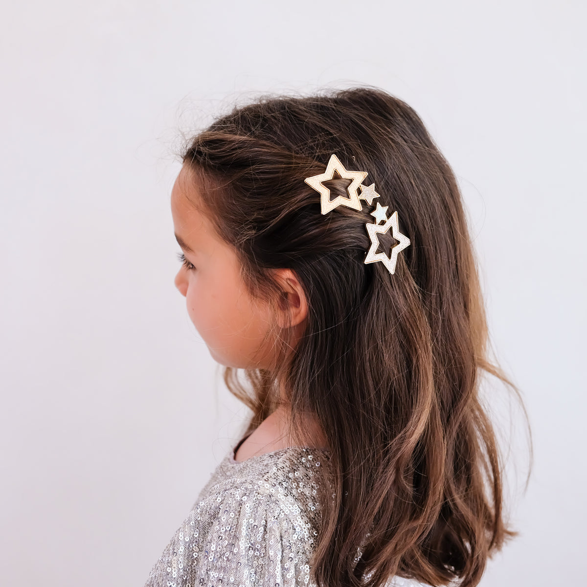 Super Sparkle Star Snap Hair Clips