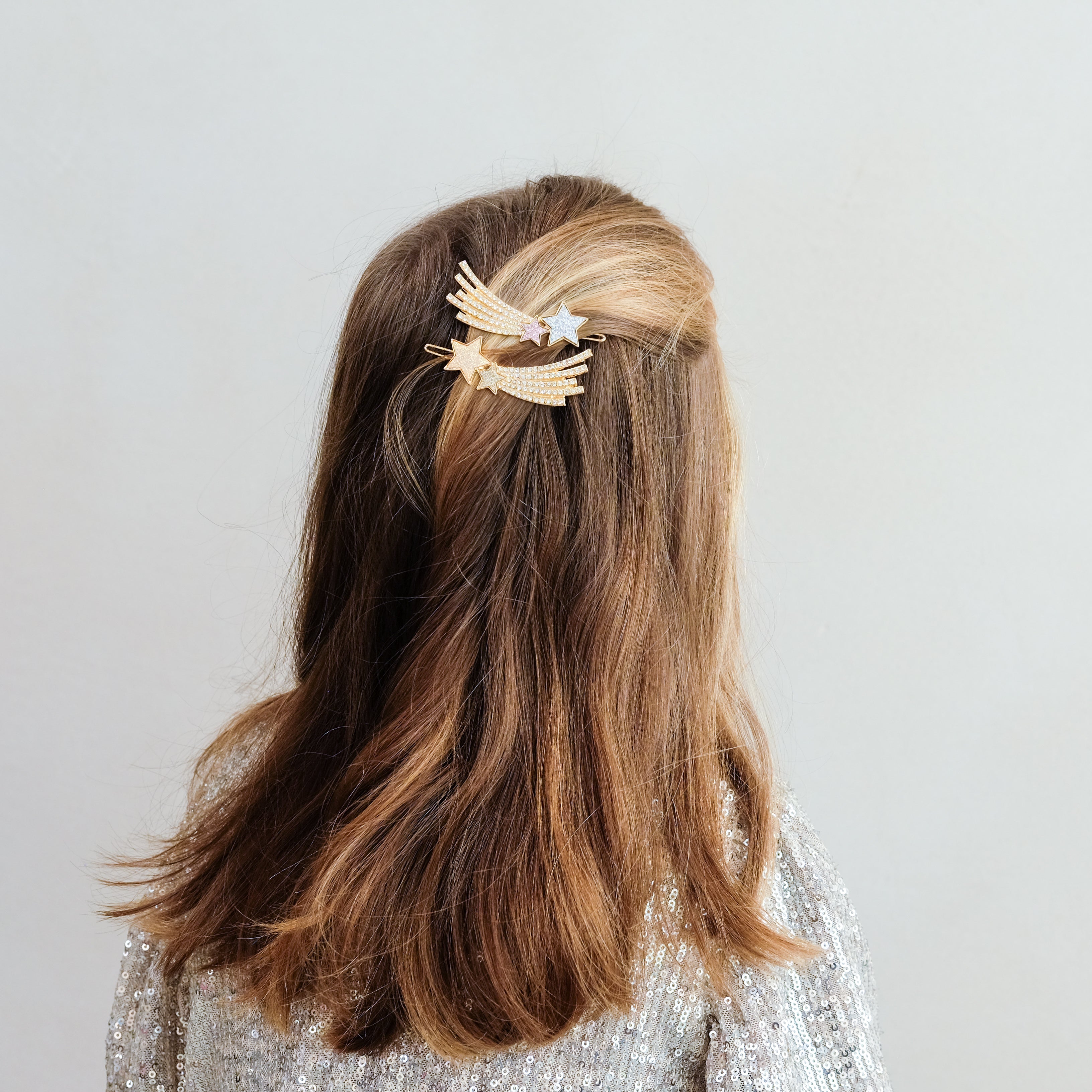 Dazzle Shooting Star Snap Hair Clips