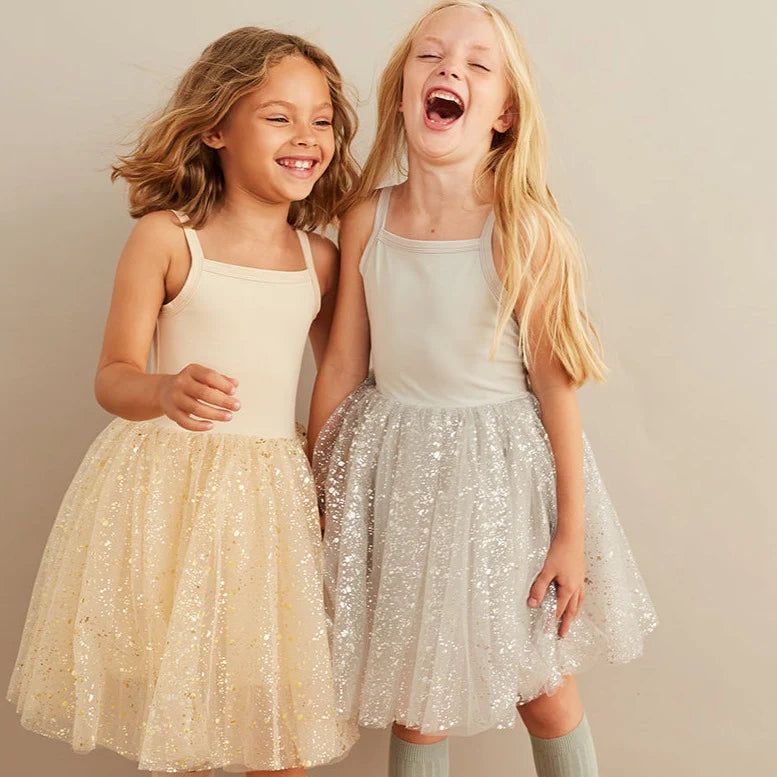 Silver Tutu Dress – Silver sparkle