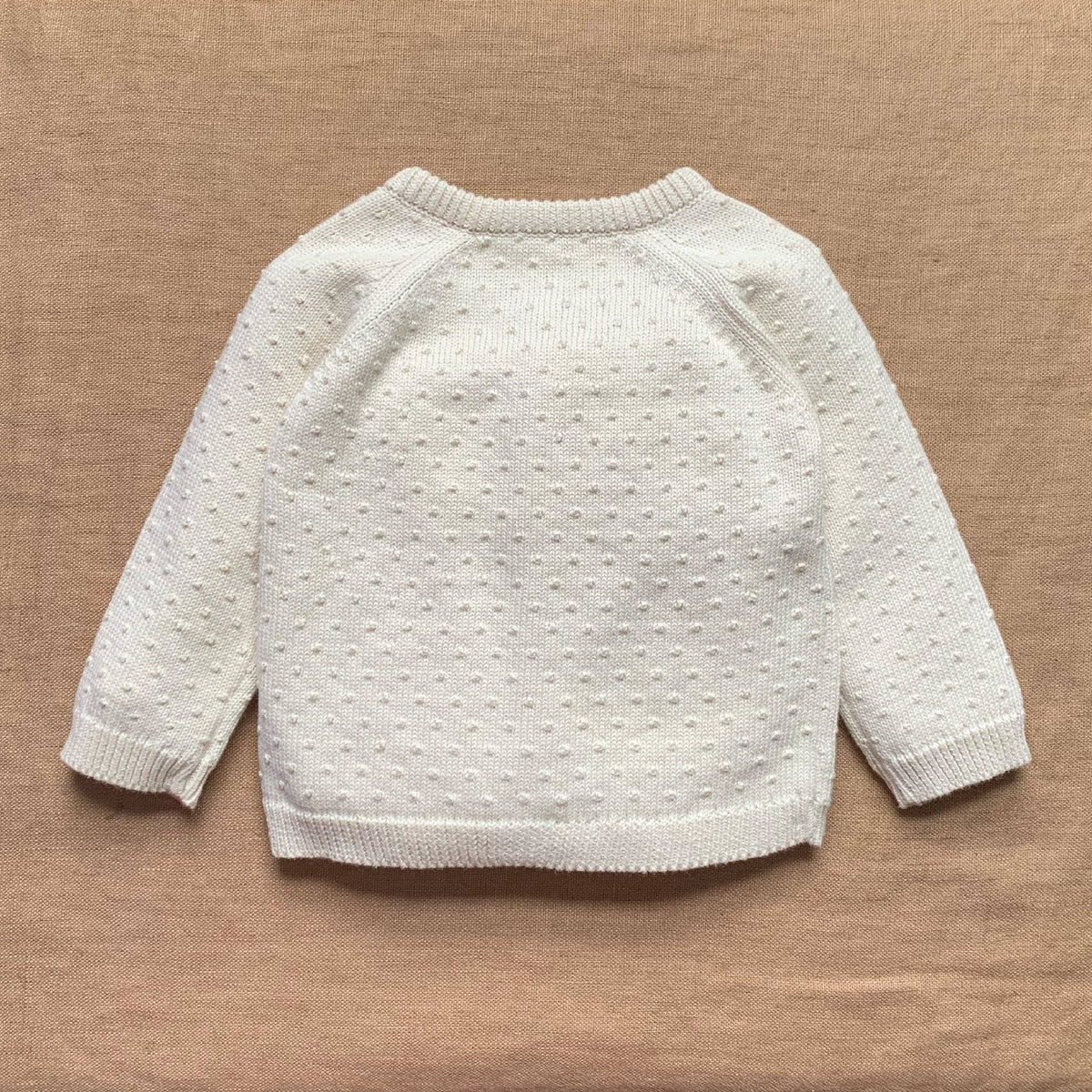 Fable & Bear Popcorn Texture Knitted Baby Cardigan