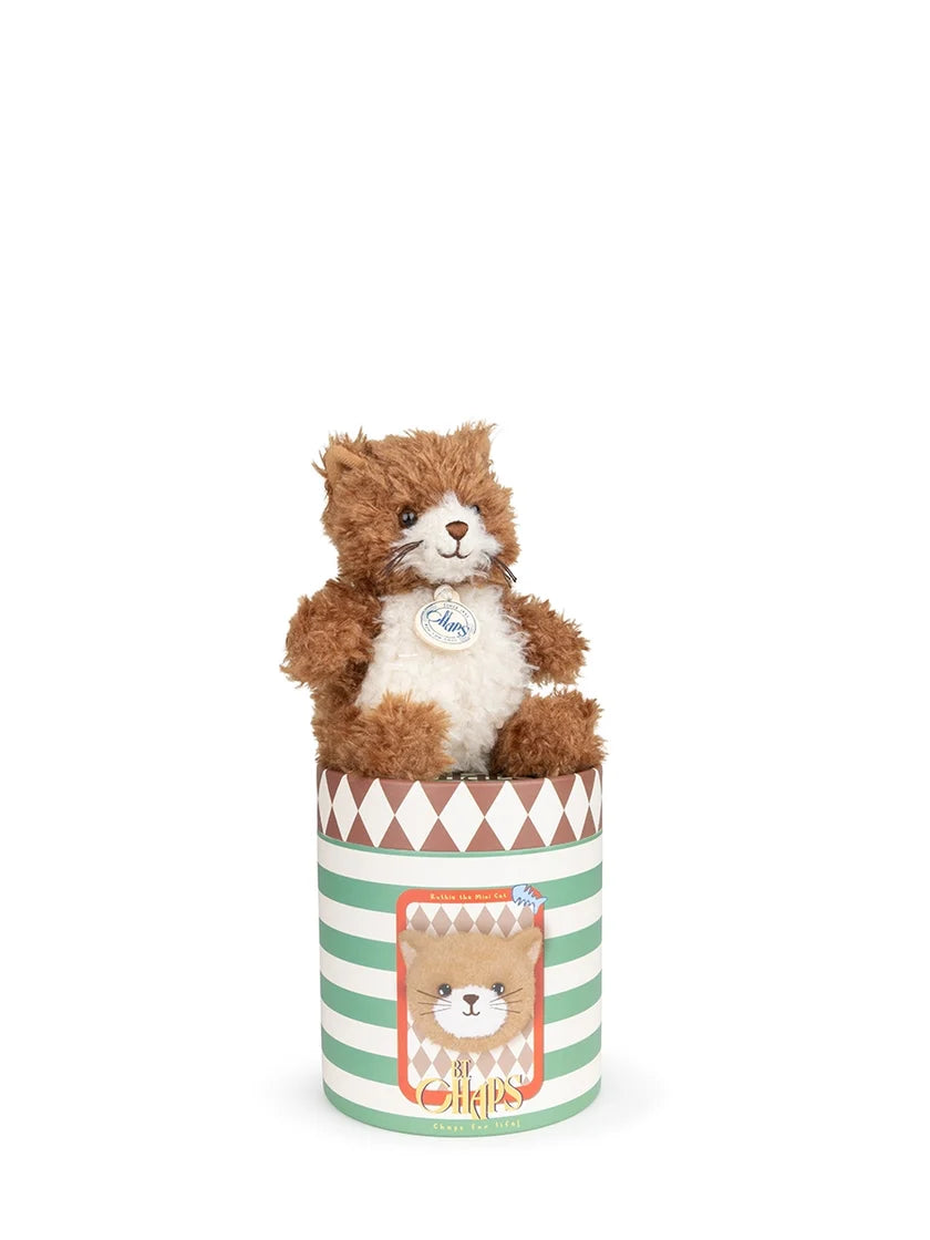 B.T. Chaps Ruthie the Mini Cat in Giftbox – 12cm – Brown/White