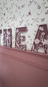 Personalised Wildflower Letters PINKS Wooden Wall Letters – Nursery & Bedroom Decor