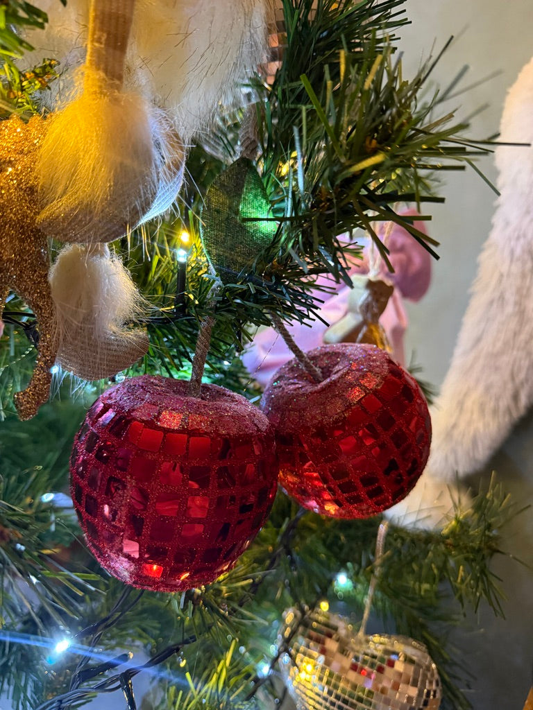 Whimsical Wonderland Disco Cherry Christmas Decoration