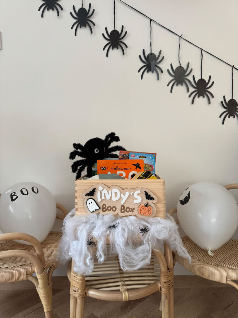 Halloween Boo Box Interchangeable Wooden Plaques – All Seasons Crate