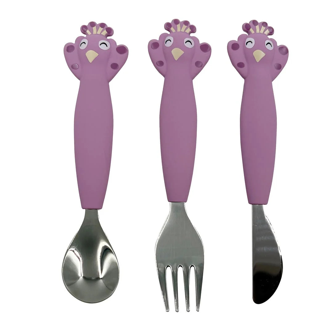 Trixie Silicone Cutlery Set 3-Pack - Mrs. Peacock