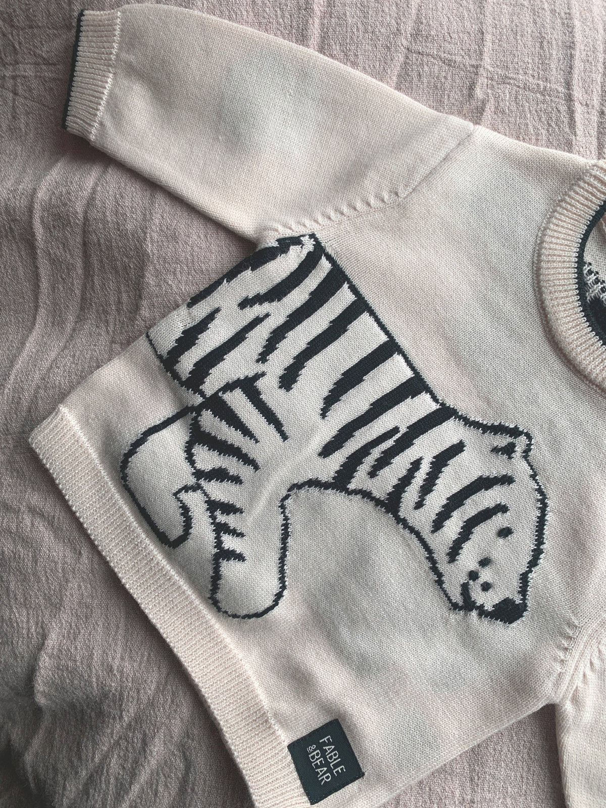 Fable & Bear Organic Cotton Tiger Jumper