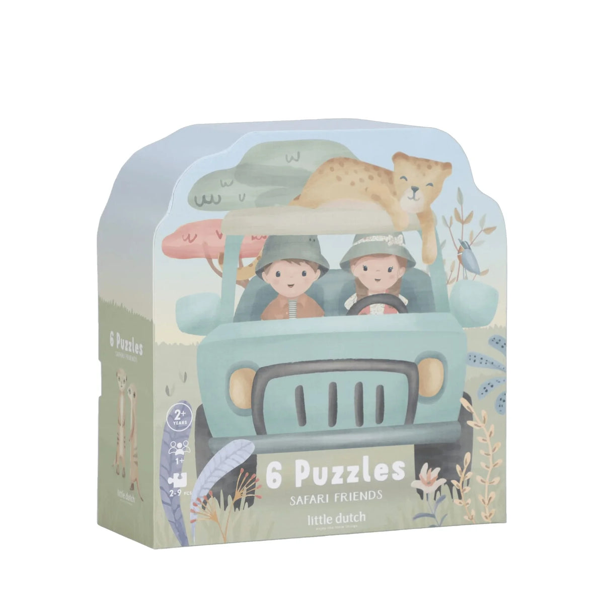 Little Dutch 6 Puzzles – Safari Friends