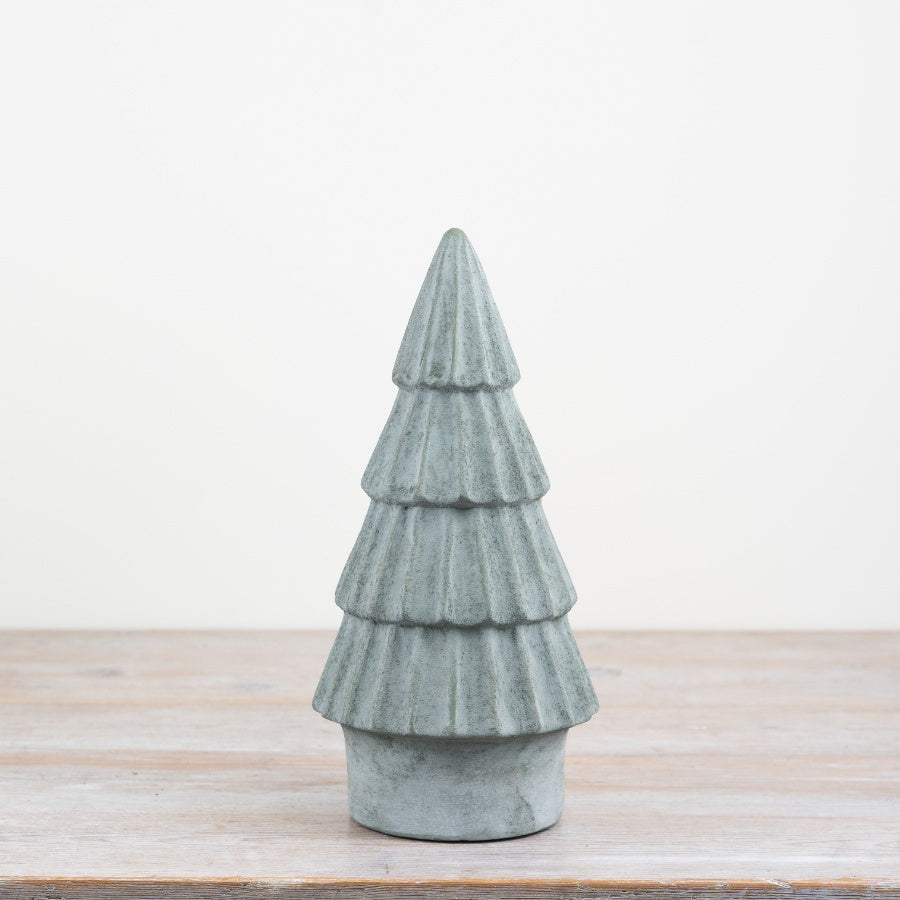 Medium Green Standing Christmas Tree Decoration – 28cm
