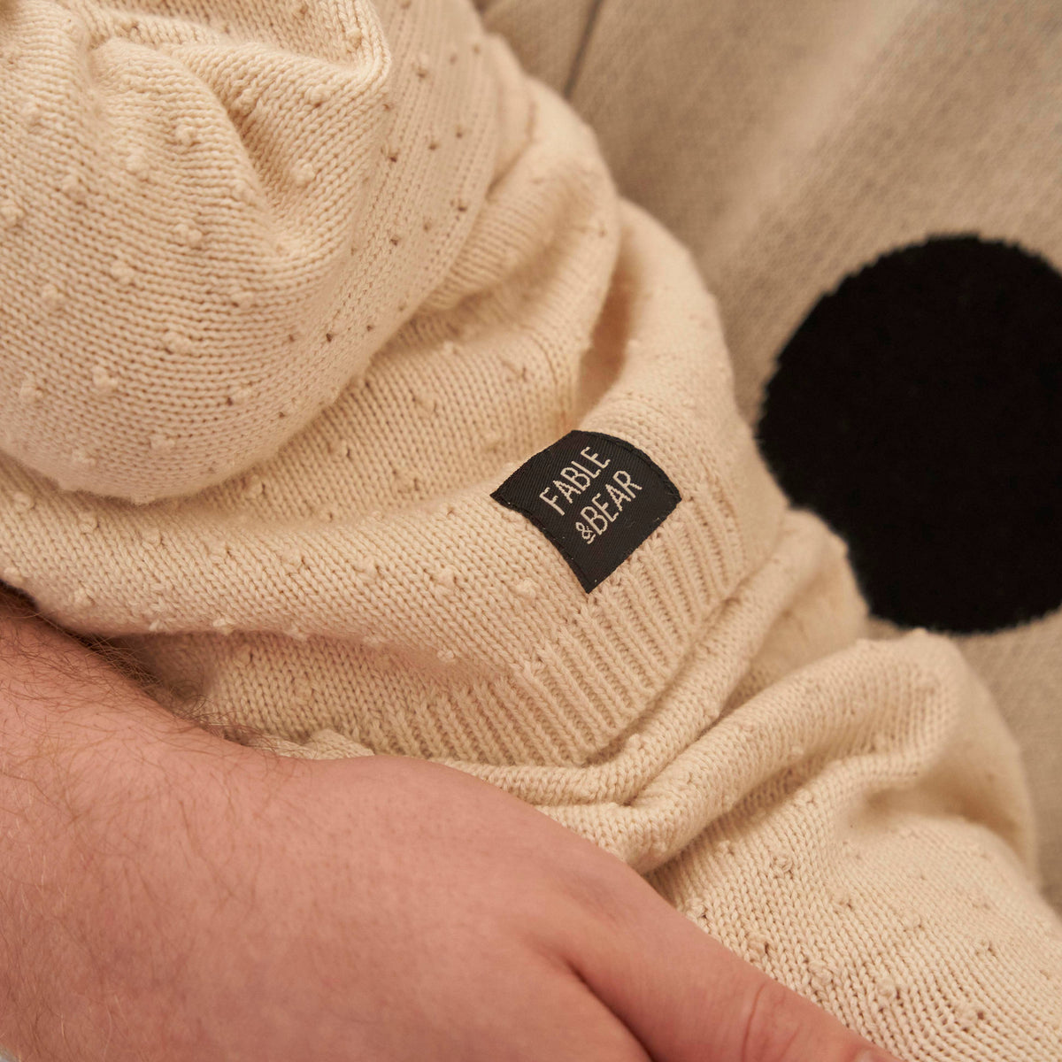 Fable & Bear Popcorn Texture Knitted Baby Cardigan