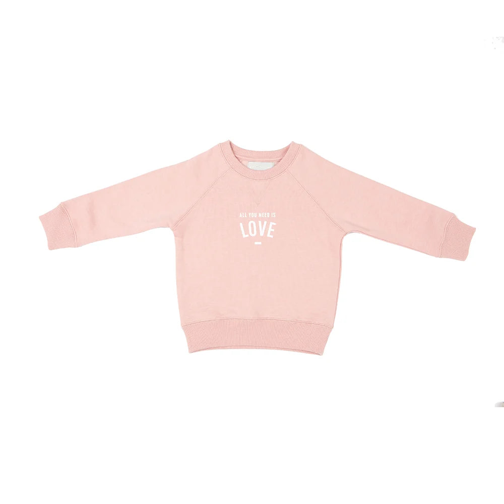 Faded Blush 'ALL YOU NEED IS LOVE' Sweatshirt