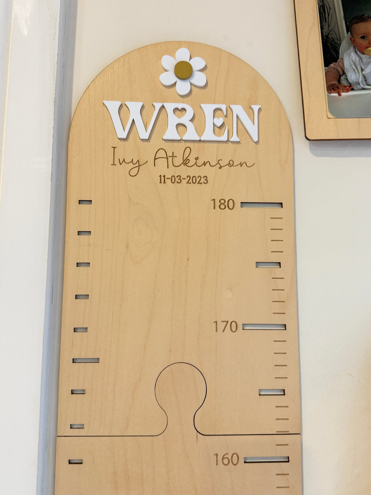 Personalised Wooden Height Chart – Signature Collection