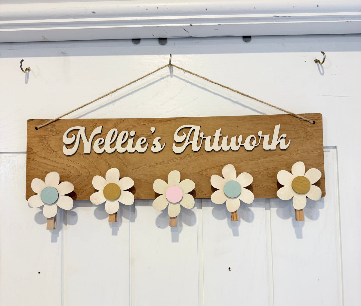 Personalised Children's Artwork Display – Flowers