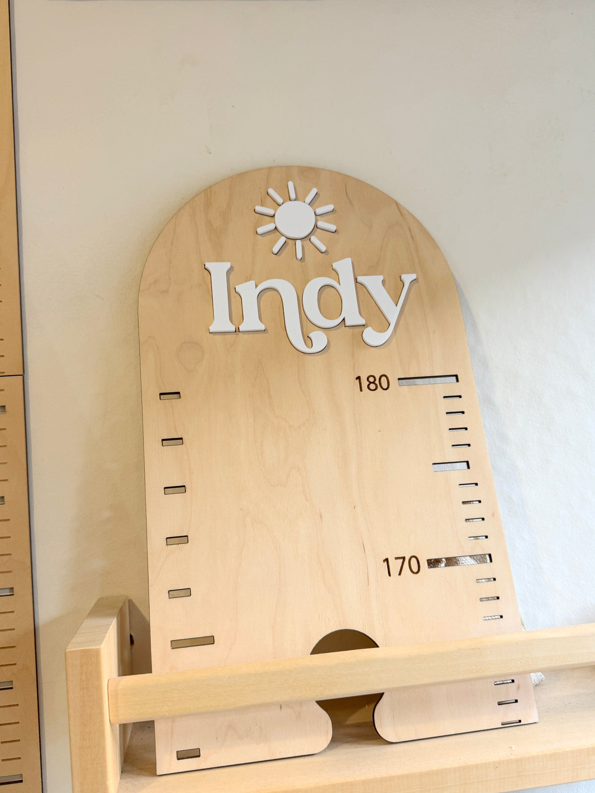 Personalised Wooden Height Chart – Signature Collection
