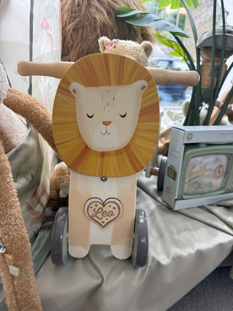 Little Dutch Wooden Ride On Lion - Safari Friends
