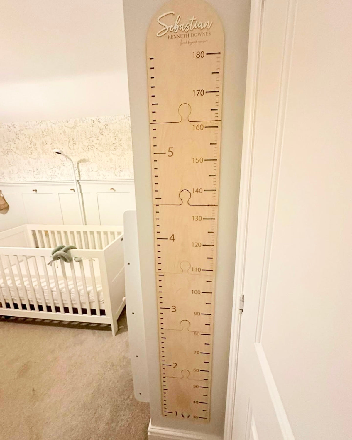 Personalised Wooden Height Chart – Signature Collection