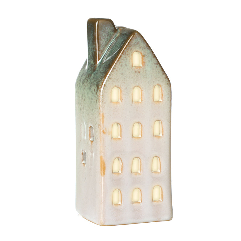 Heaven Sends Tall Light Up LED Ceramic House